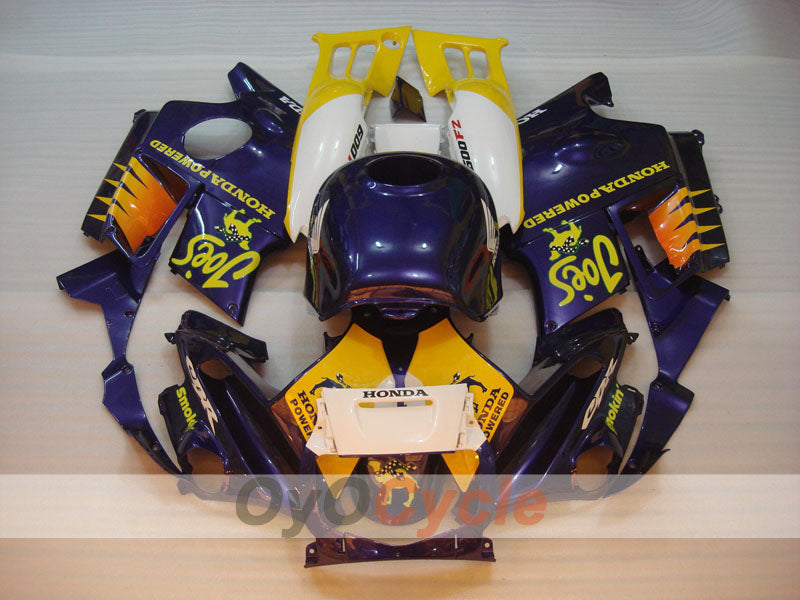 Fairing kit for 91-94 Honda CBR600 F2 - Yellow, Purple - Camel