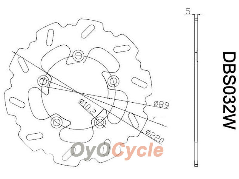 Brake Discs for 96-03 Suzuki GSXR750 #OYO87903423