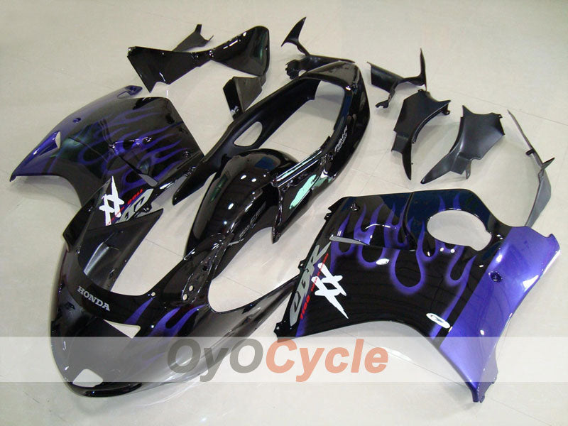 Injection Fairing kit for 96-07 CBR1100XX - Blue, Black - Flame #OYO87902795