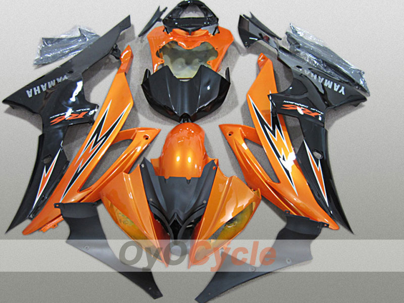 Injection Fairing kit for 08-16 YZF-R6 - Orange, Black - Factory Style #OYO87904741