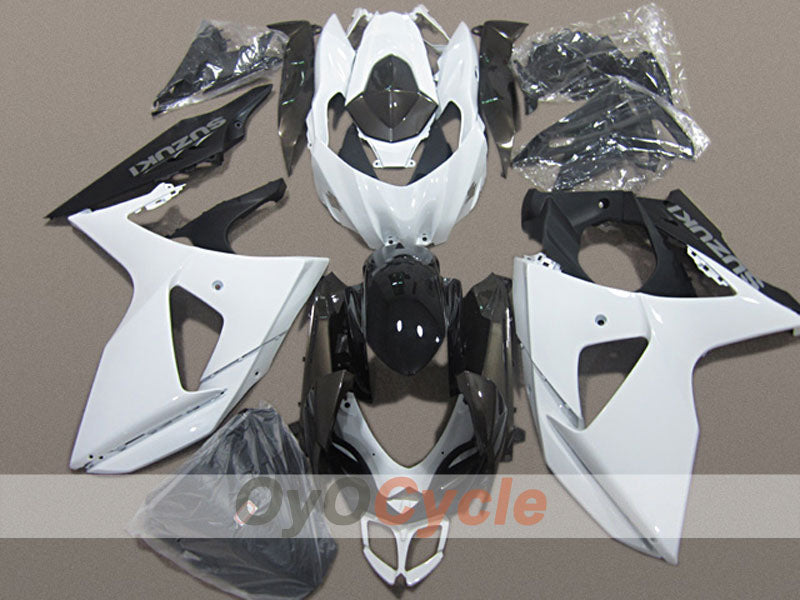 Injection Fairing kit for 09-16 GSX R1000 - White, Black - Factory Style #OYO87904711 Main image
