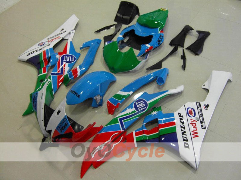Injection Fairing kit for 06-07 YZF-R6 - Multicolour - DUNLOP, FIAT, MOTUL #OYO87900931 Main image