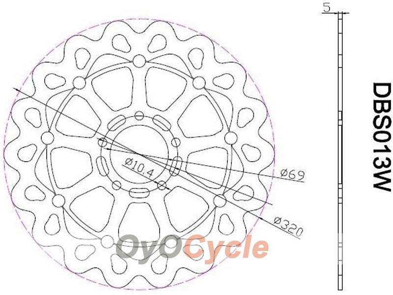 Brake Discs for 97-03 Suzuki GSXR600 #OYO87903421