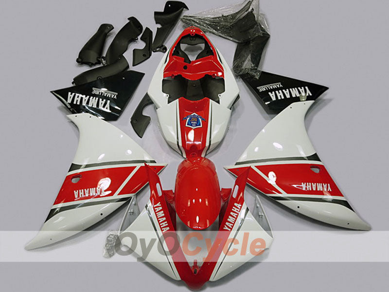 Injection Fairing kit for 12-14 YZF-R1 - Red, White - Factory Style #OYO87904723 Main image