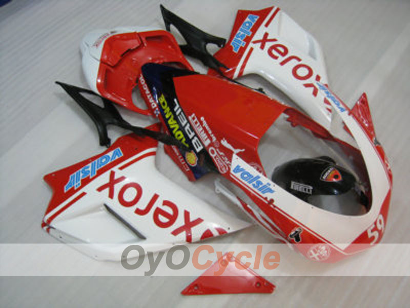 Injection Fairing kit for 07-09 Ducati 1098 - Red, White - Xerox #OYO87902220 Secondary image