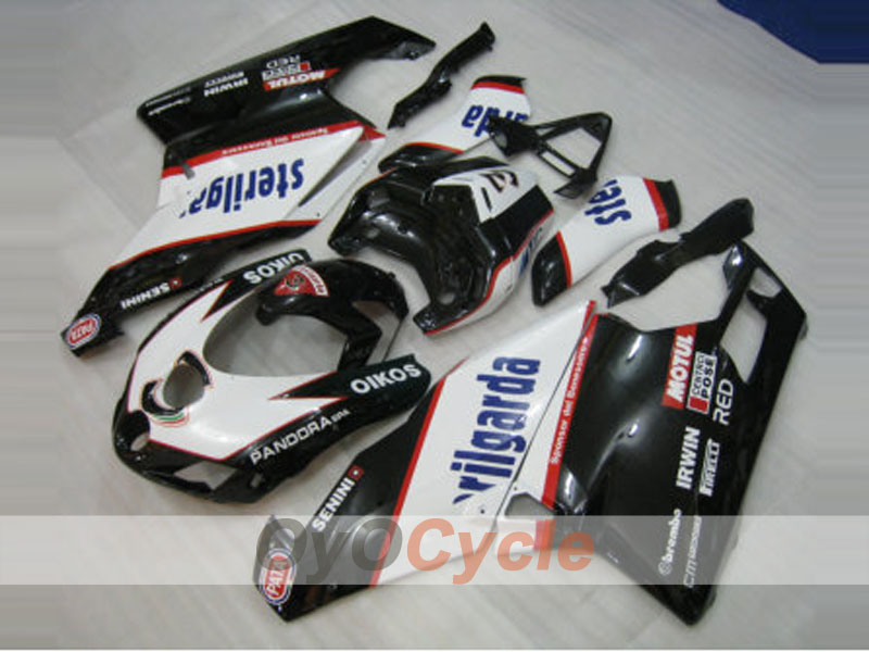 Injection Fairing kit for 05-06 Ducati 749 - White, Black - Sterilgarda #OYO87902160 Secondary image