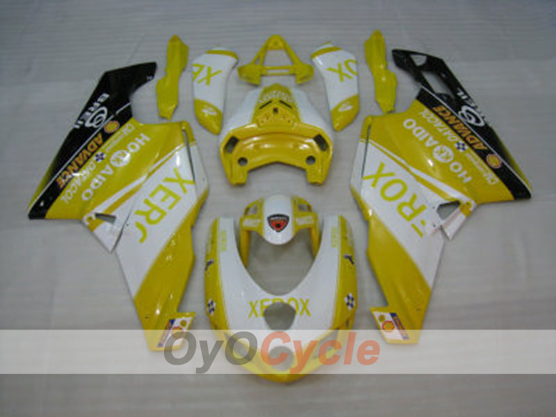 Injection Fairing kit for 05-06 Ducati 749 - Yellow, White - Xerox #OYO87902164 Secondary image