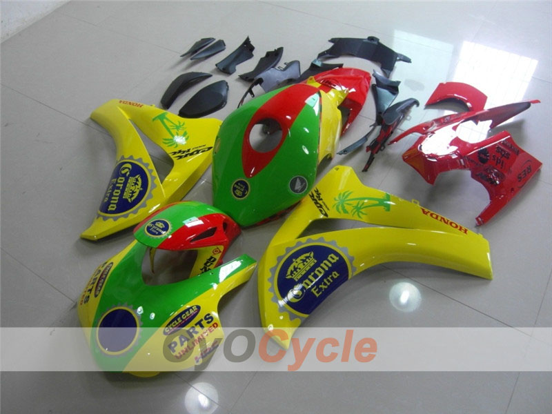 Injection Fairing kit for 08-11 CBR1000RR - Red, Yellow - Corona #OYO87900655 Main image