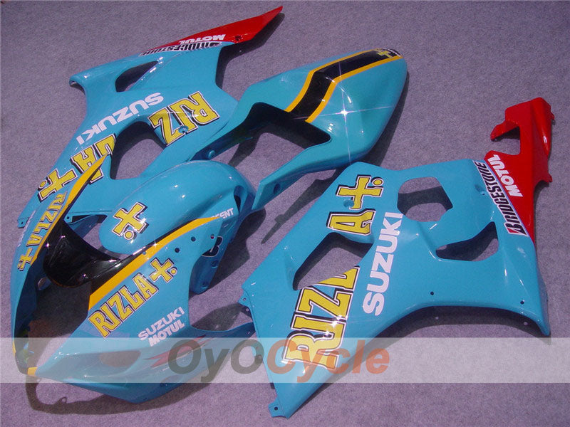 Injection Fairing kit for 03-04 GSX R1000 - Red, Blue - Rizla+ #OYO87901924 Main image