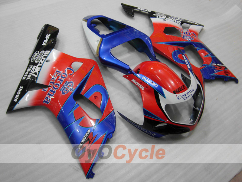 Injection Fairing kit for 01-03 GSX R600 - Red, Blue - Corona #OYO87901030 Secondary image
