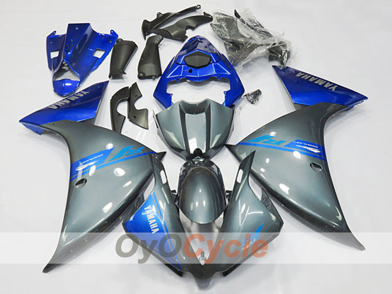 Injection Fairing kit for 12-14 YZF-R1 - Blue, Grey - Factory Style #OYO87904729 Main image