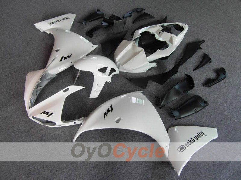 Injection Fairing kit for 09-11 YZF-R1 - White, Black - Factory Style #OYO87900894 Main image