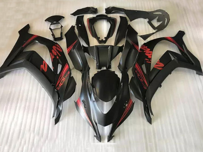 Injection Fairing kit for 16-20 NINJA ZX-10R - Red, Black, Matte - Others #OYO87914616