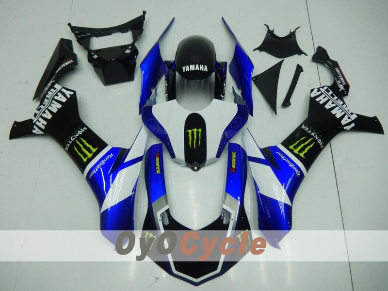 Injection Fairing kit for 15-19 YZF-R1 - Blue, White, Black - Monster #OYO87914650