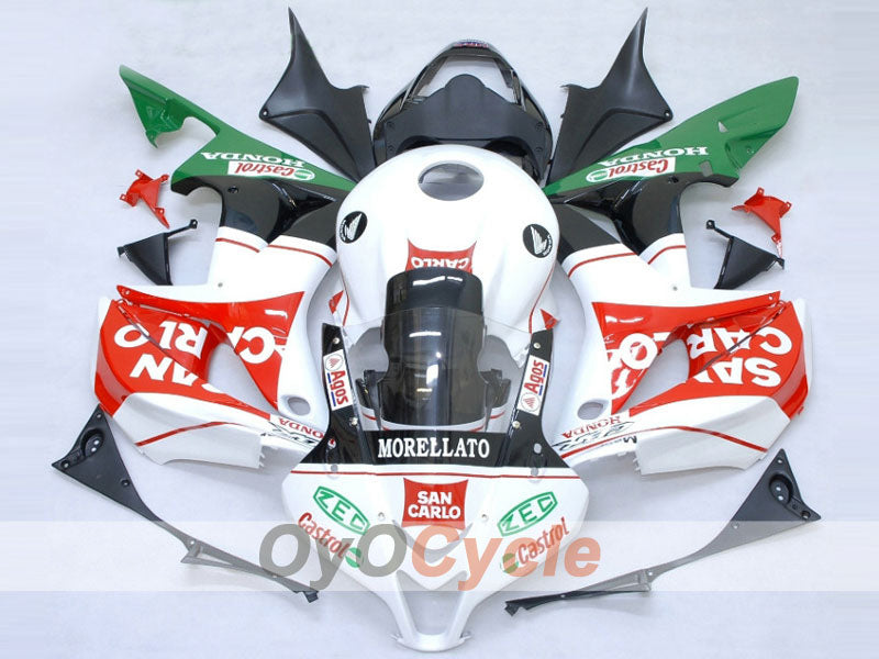 Injection Fairing kit for 07-08 CBR600RR - Red, White - San Carlo #OYO87900435 Main image