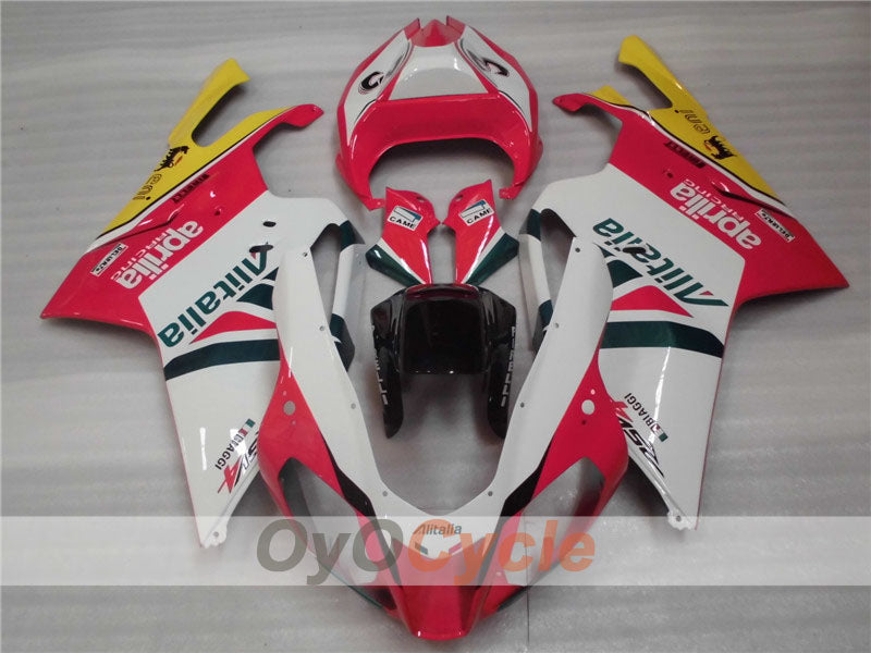 Fairing kit for 03-06 Aprilia RSV1000R - Red, White - Factory Style #OYO87902410 Secondary image