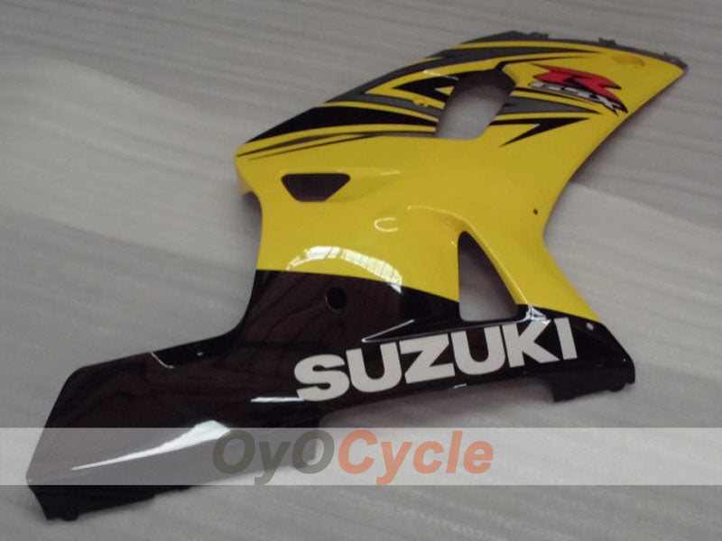 Injection Fairing kit for 01-03 GSX R600 - Yellow, Black - Factory Style #OYO87905094