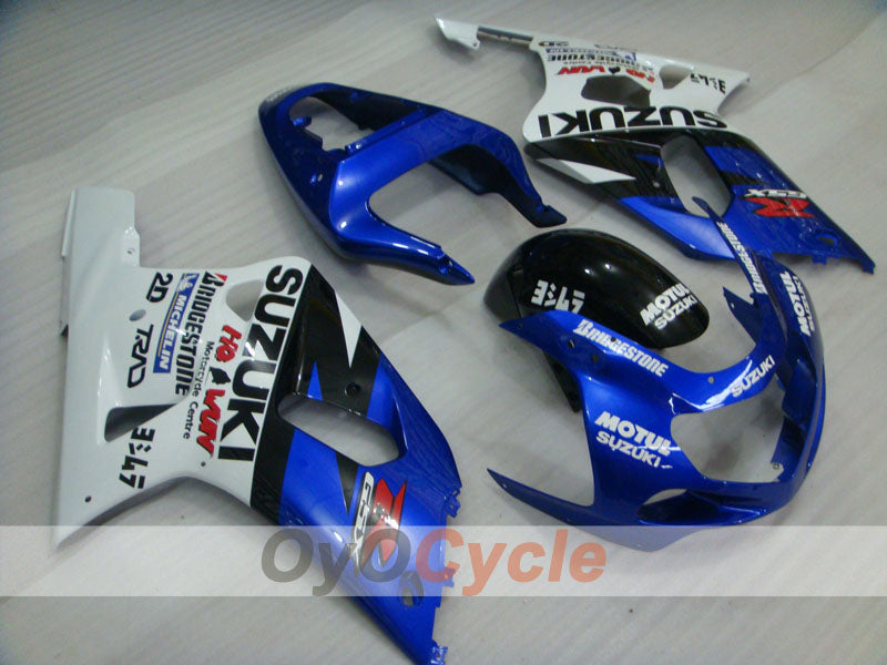 Injection Fairing kit for 00-03 GSX R750 - Blue, White - MOTUL #OYO87905142 Main image