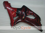 Injection Fairing kit for 00-03 GSX R750 - Red, Black - Flame #OYO87901054