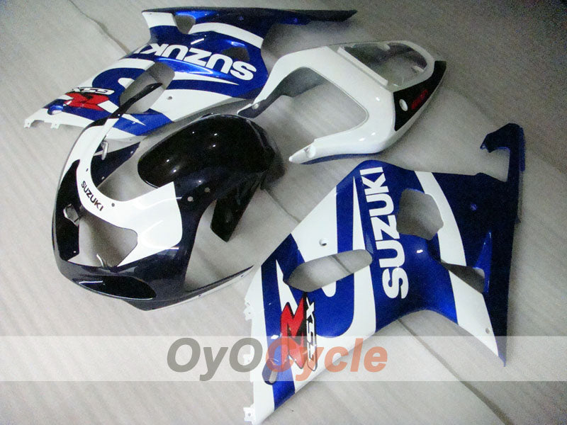 Injection Fairing kit for 00-03 GSX R750 - Blue, White - Factory Style #OYO87901109 Main image