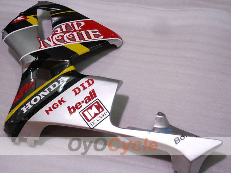Injection Fairing kit for 03-04 CBR600RR - Red, Silver - Cup Needle #OYO87900223