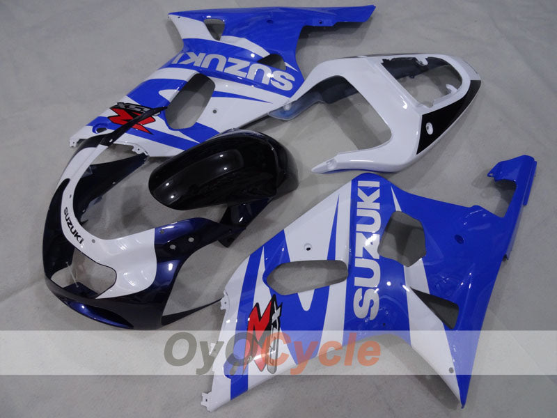 Injection Fairing kit for 00-03 GSX R750 - Blue, White - Factory Style #OYO87905176 Main image