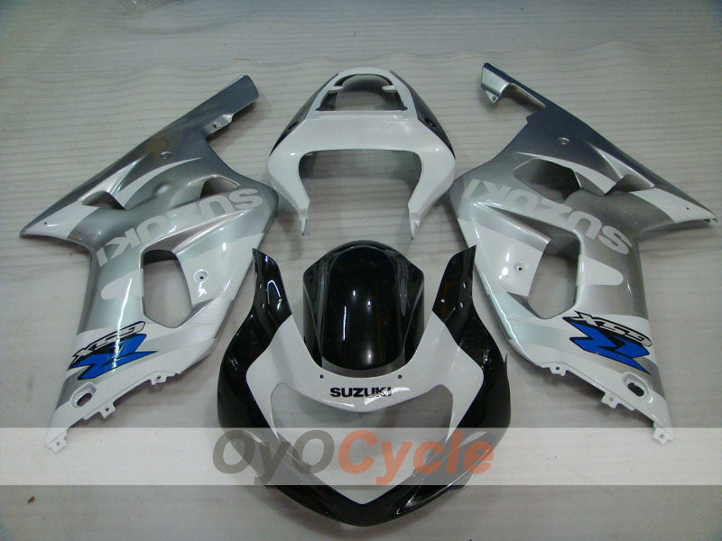 Injection Fairing kit for 01-03 GSX R600 - White, Black, Silver - Factory Style #OYO87905104