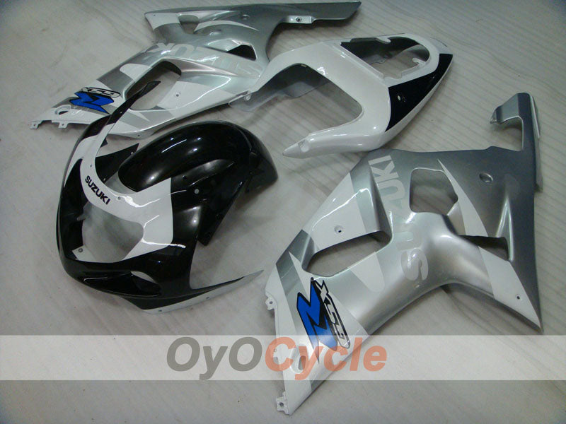 Injection Fairing kit for 01-03 GSX R600 - White, Black, Silver - Factory Style #OYO87905104
