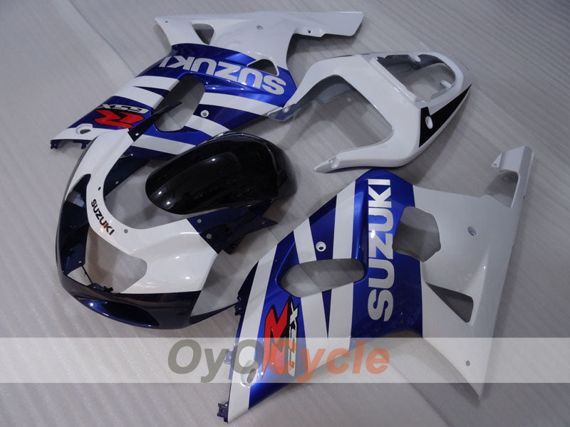 Injection Fairing kit for 00-03 GSX R750 - Blue, White - Factory Style #OYO87905173