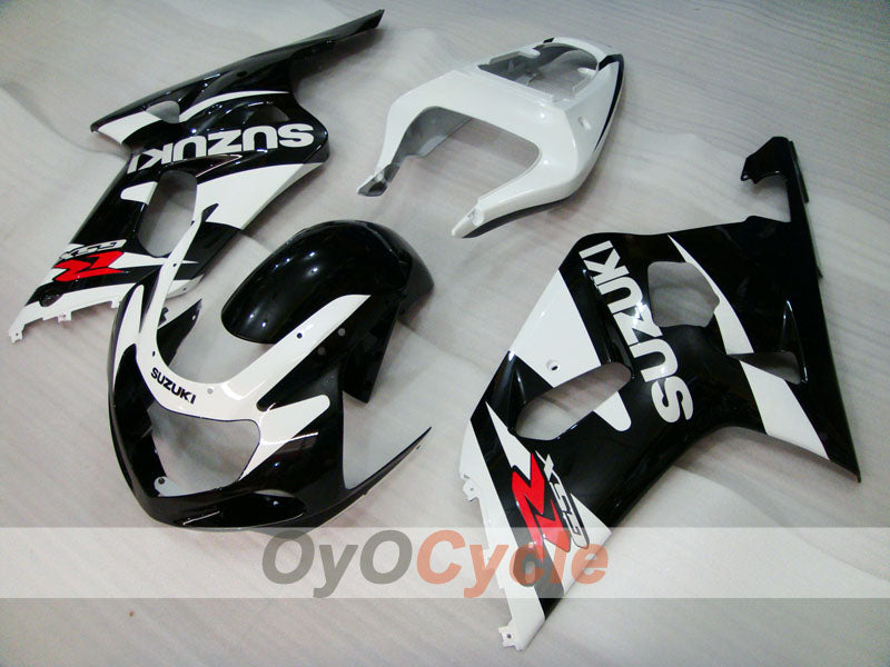 Injection Fairing kit for 01-03 GSX R600 - White, Black - Factory Style #OYO87901132 Secondary image