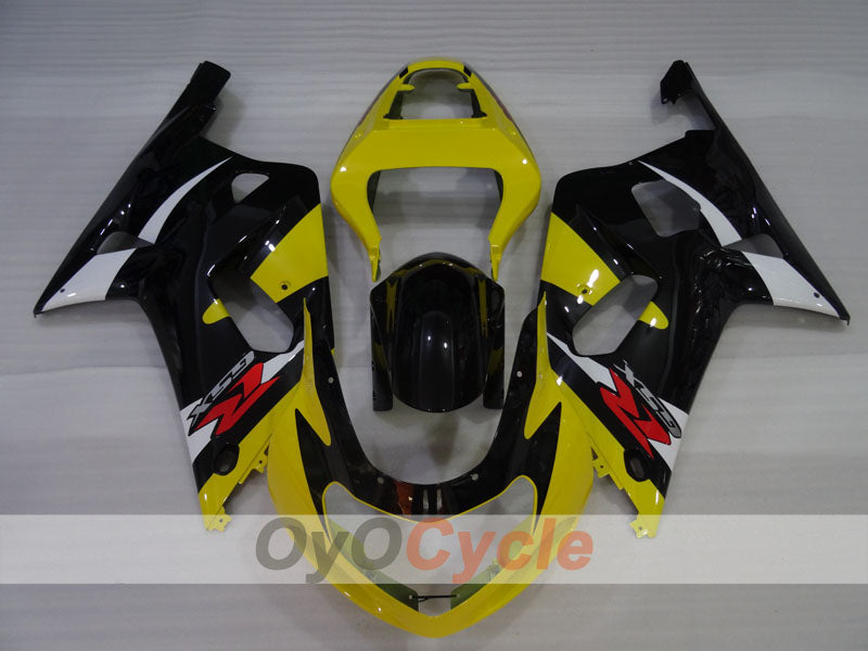 Injection Fairing kit for 01-03 GSX R600 - Yellow, Black - Factory Style #OYO87905126 Secondary image