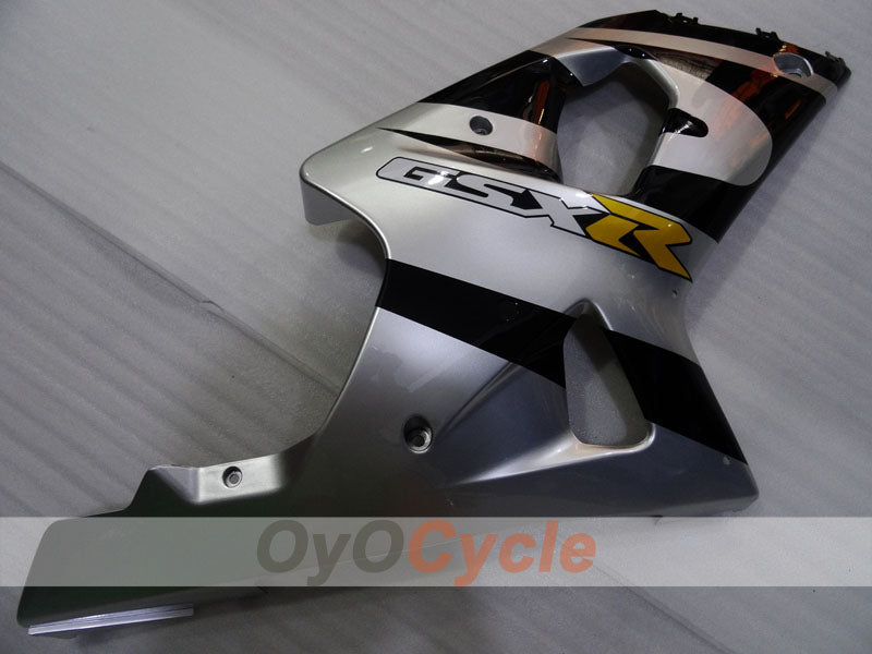Injection Fairing kit for 01-03 GSX R600 - Black, Silver - Factory Style #OYO87905110
