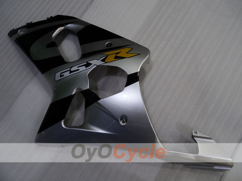Injection Fairing kit for 01-03 GSX R600 - Black, Silver - Factory Style #OYO87905110