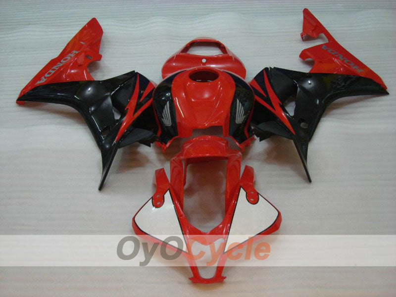 Injection Fairing kit for 07-08 CBR600RR - Red, Black - Factory Style #OYO87900380 Main image