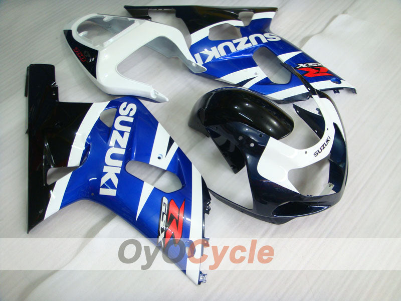 Injection Fairing kit for 00-03 GSX R750 - Blue, Black - Factory Style #OYO87901110 Main image