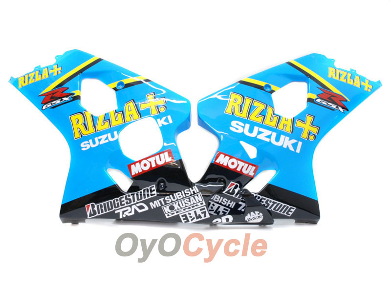 Injection Fairing kit for 04-05 GSX R750 - Yellow, Blue - Rizla+ #OYO87901230 Secondary image