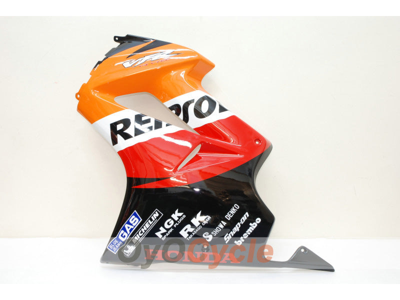 Injection Fairing kit for 02-13 VFR800 - Orange, Black - Repsol