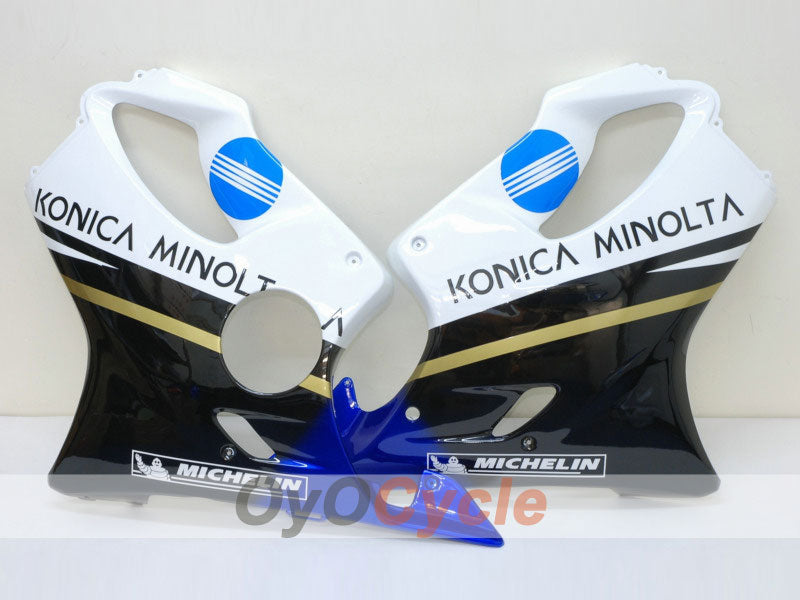 Injection Fairing kit for 99-00 CBR600F4 - White, Black - Konica Minolta #OYO87902781 Secondary image