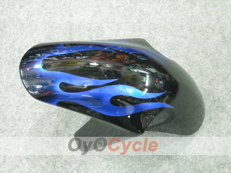 Injection Fairing kit for 01-03 GSX R600 - Blue, Black - Flame #OYO87901042