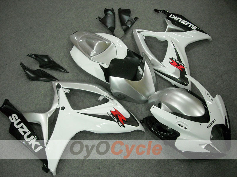 Injection Fairing kit for 06-07 GSX R750 - White, Silver - Factory Style #OYO87901315 Secondary image
