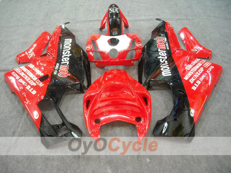 Injection Fairing kit for 03-04 Ducati 999 - Red, Black - Monstermob #OYO87902356 Main image