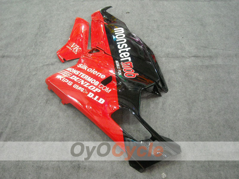 Injection Fairing kit for 03-04 Ducati 999 - Red, Black - Monstermob #OYO87902356 Secondary image
