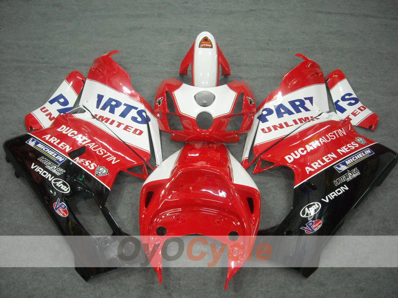 Injection Fairing kit for 03-04 Ducati 749 - Red, White - Factory Style #OYO87902117 Main image