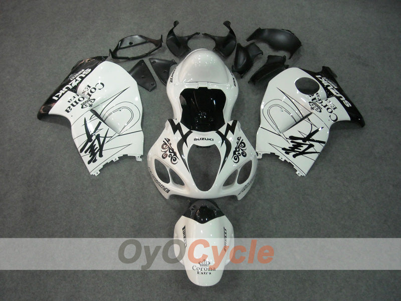 Injection Fairing kit for 99-07 GSXR1300 Hayabusa - White, Black - Corona #OYO87902880 Main image
