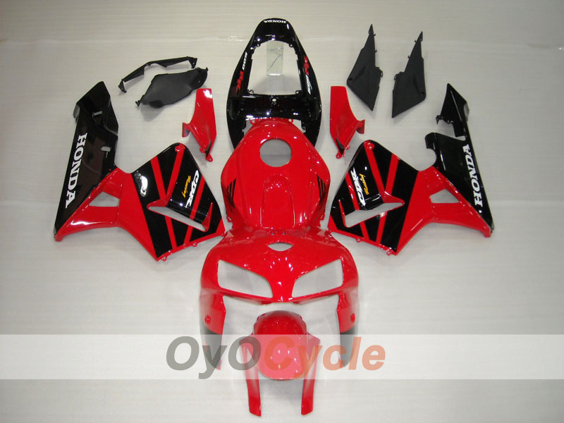 Injection Fairing kit for 05-06 CBR600RR - Red, Black - Factory Style #OYO87900282 Main image