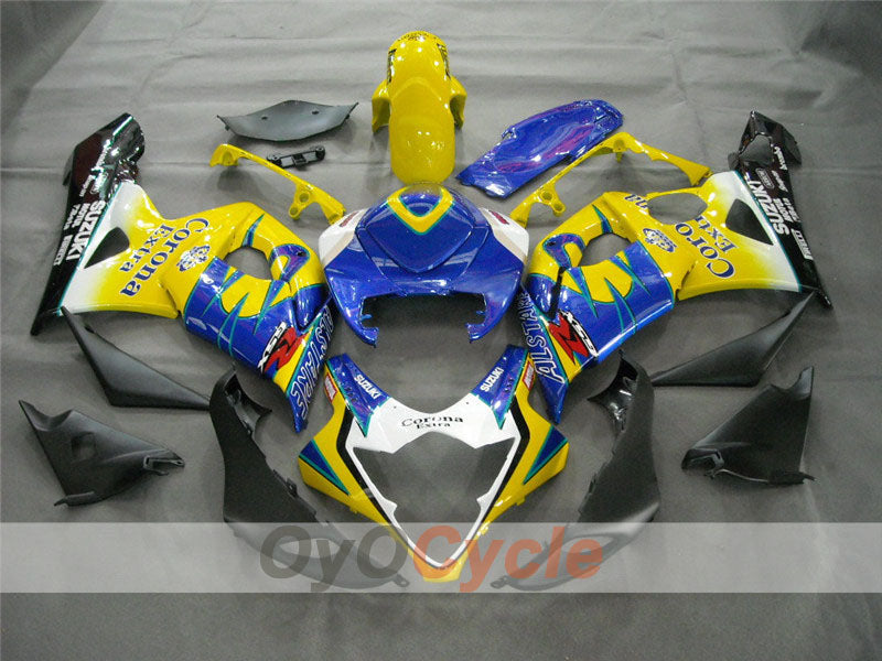Injection Fairing kit for 05-06 GSX R1000 - Yellow, Blue - Corona #OYO87901939