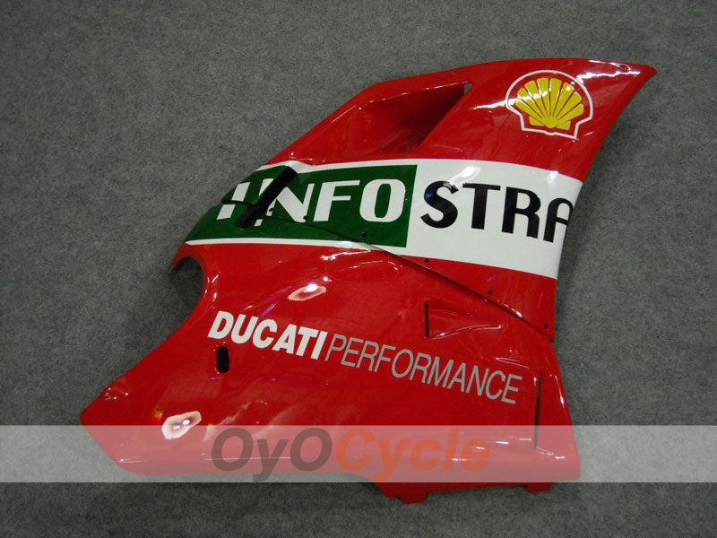 Injection Fairing kit for 94-02 Ducati 748 - Red, White - INFO STRADA #OYO87902067