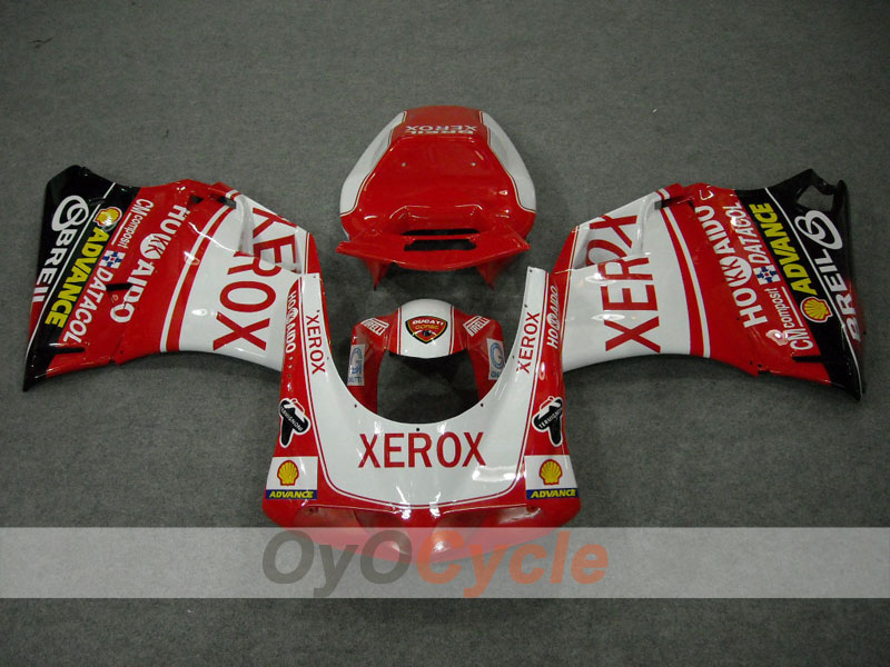 Injection Fairing kit for 02-04 Ducati 998 - Red, White - Xerox #OYO87902312 Secondary image