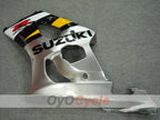 Injection Fairing kit for 04-05 GSX R750 - Yellow, Silver - Factory Style #OYO87901171