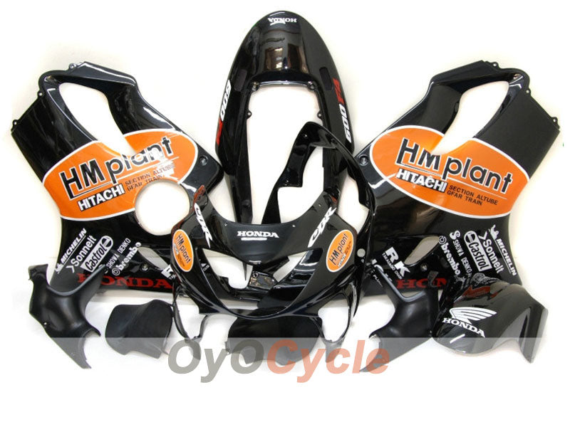 Injection Fairing kit for 99-00 CBR600F4 - Black - Castrol #OYO87900113 Main image